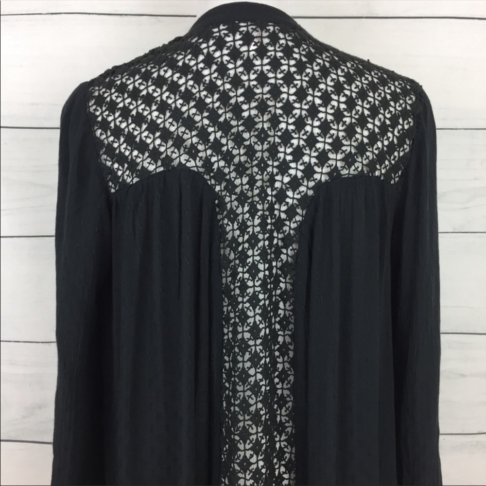 Black Button Down Blouse - image 7